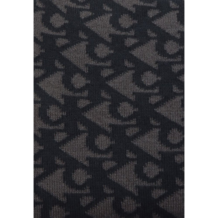 Black Recycled Polyester Scarf