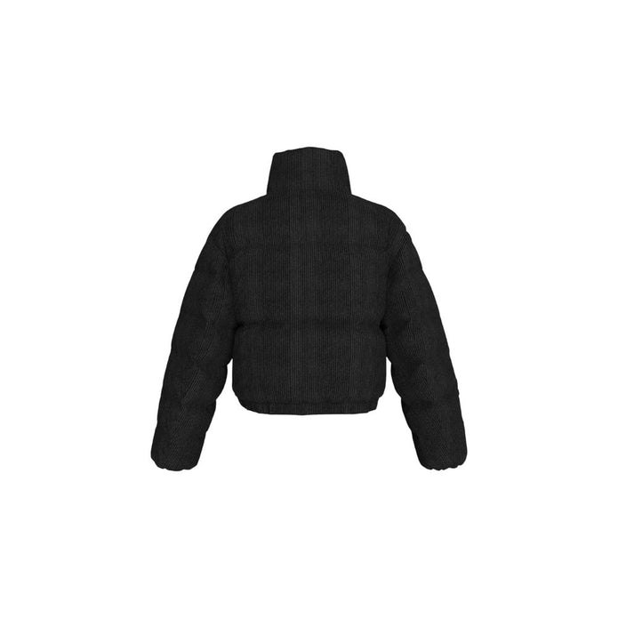 Black Polyester Jackets & Coat