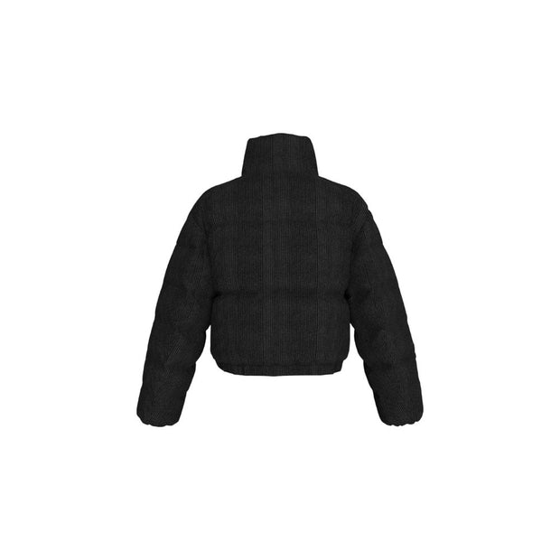 Black Polyester Jackets & Coat