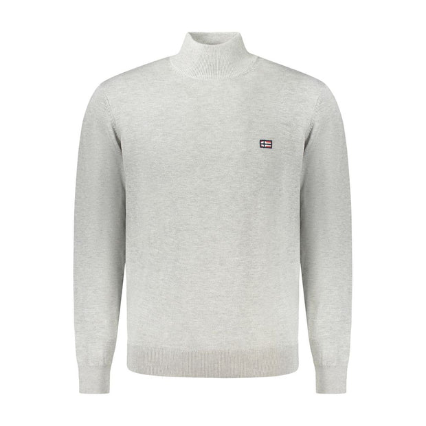 Gray Polyamide Men Sweater