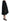 Black Goat Fur Shearling Long Jacket Coat