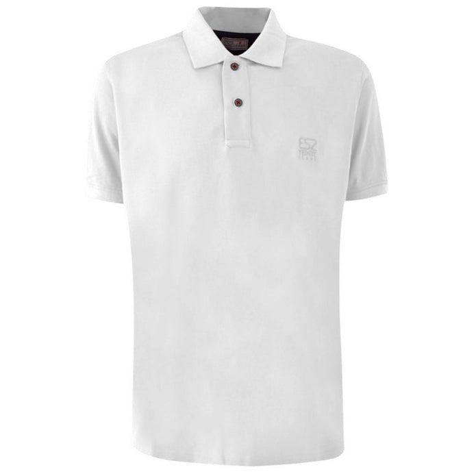 White Cotton Polo Shirt