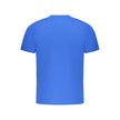 Blue Cotton Men T-Shirt