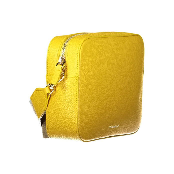 Yellow Leather Women Handbag