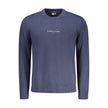 Blue Polyester Men Sweater