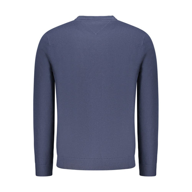 Blue Polyester Men Sweater