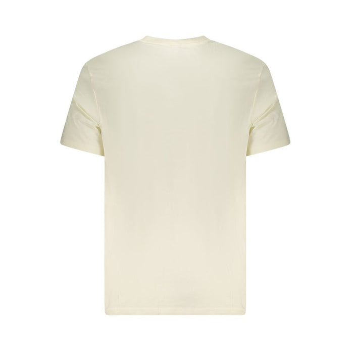 Beige Cotton Men T-Shirt