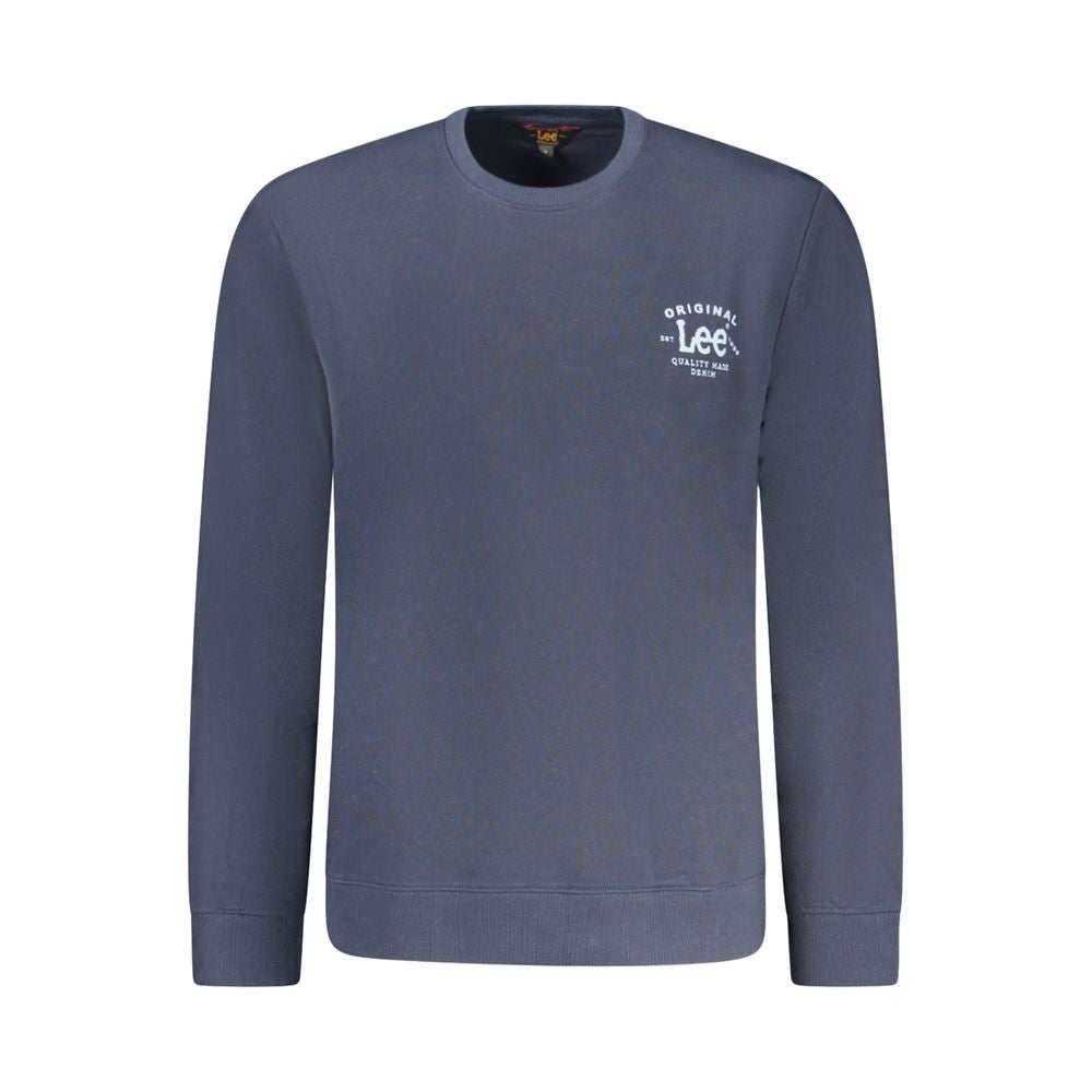 Blue Cotton Men Sweater