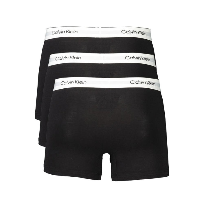 Black Cotton Men Boxer