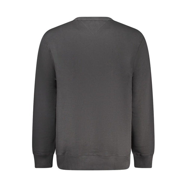 Black Cotton Men Sweater