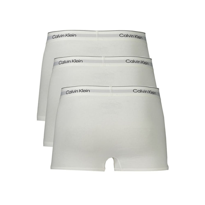 White Cotton Men Boxer Short