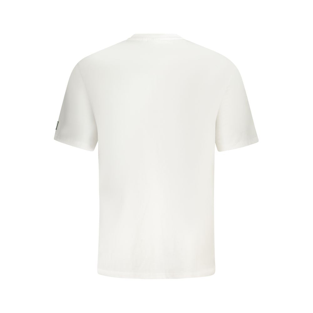 White Cotton Men T-Shirt