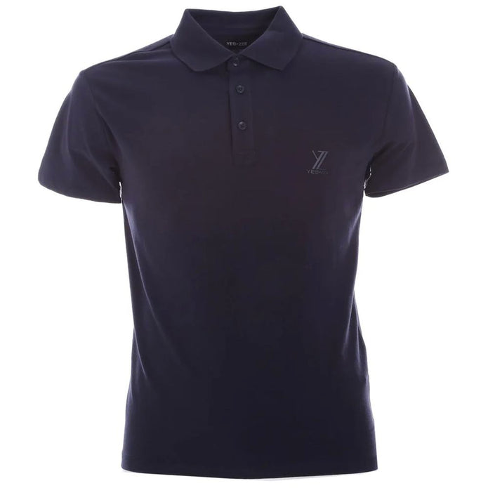 Blue Cotton Polo Shirt