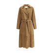 Suede Trench Coat