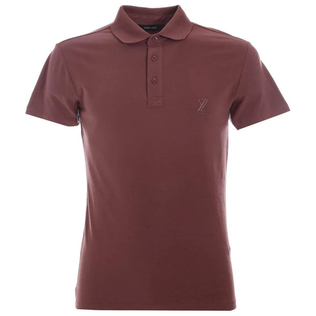 Brown Cotton Polo Shirt