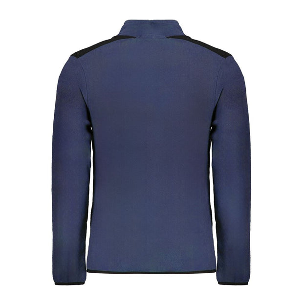 Blue Polyester Men Sweater