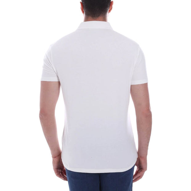 White Cotton Polo Shirt