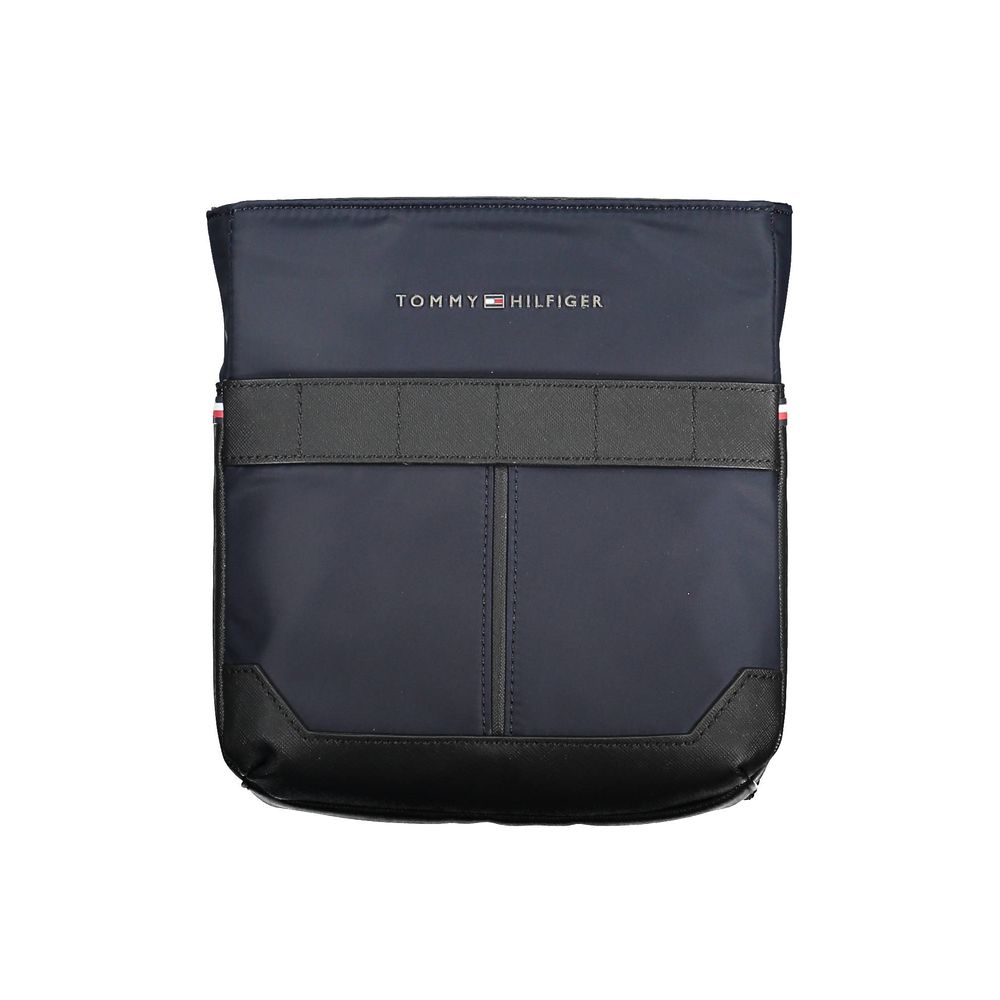 Blue Polyester Men Shoulder Bag