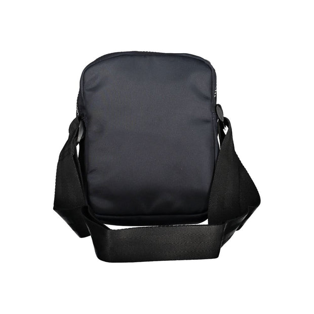 Blue Polyester Men Shoulder Bag