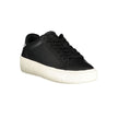 Black Leather Women Sneaker