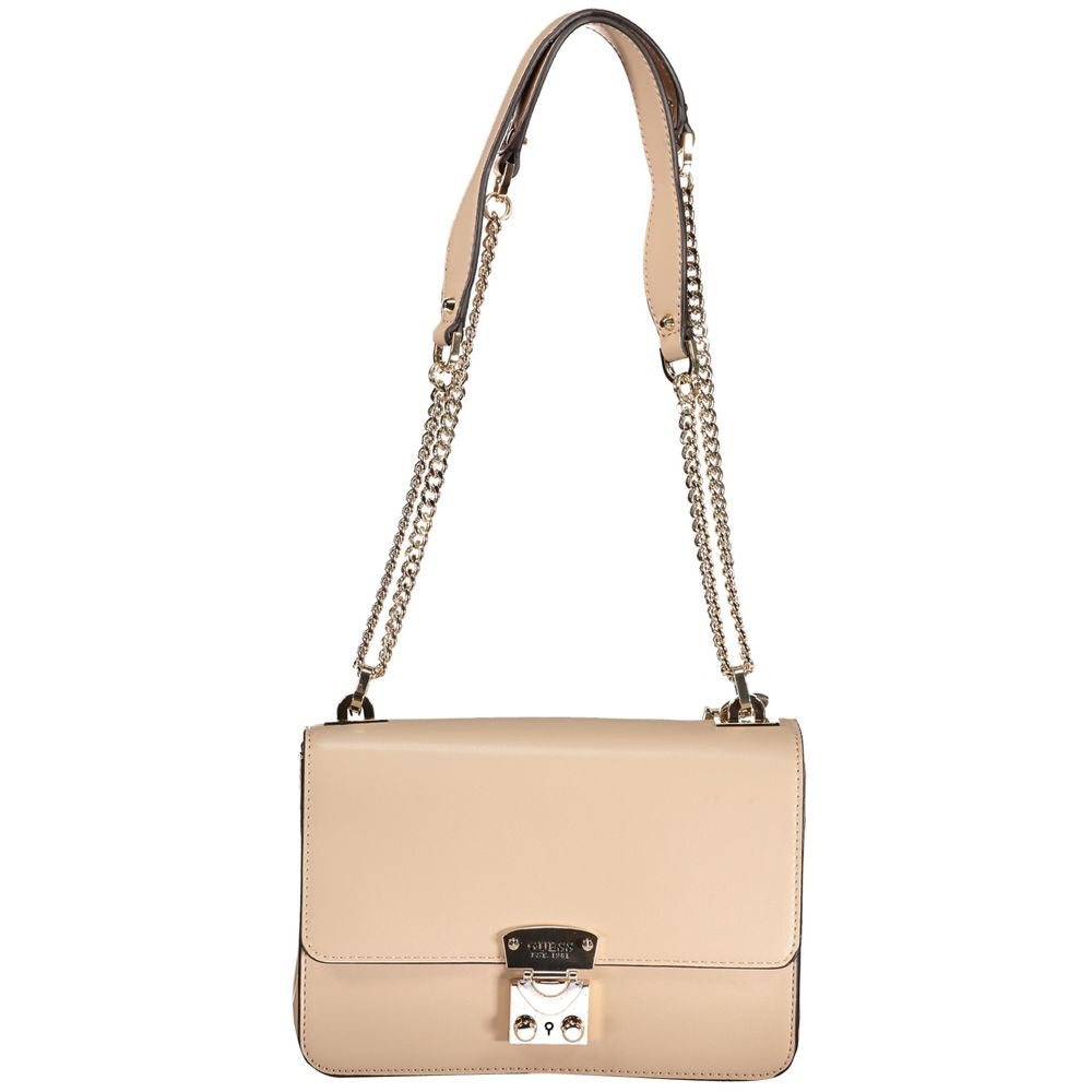 Beige Polyethylene Handbag