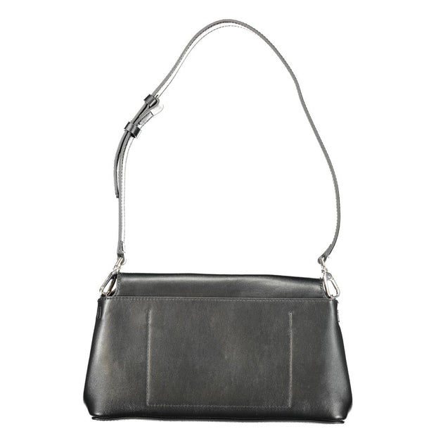 Black Polyester Handbag