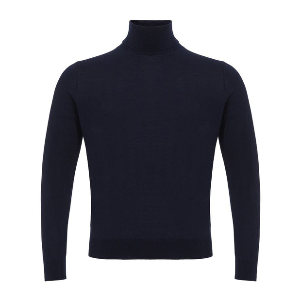 Blue Cashmere Turtleneck