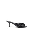Black Snake Skin  Sandal