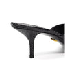 Black Snake Skin  Sandal