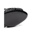 Black Snake Skin  Sandal