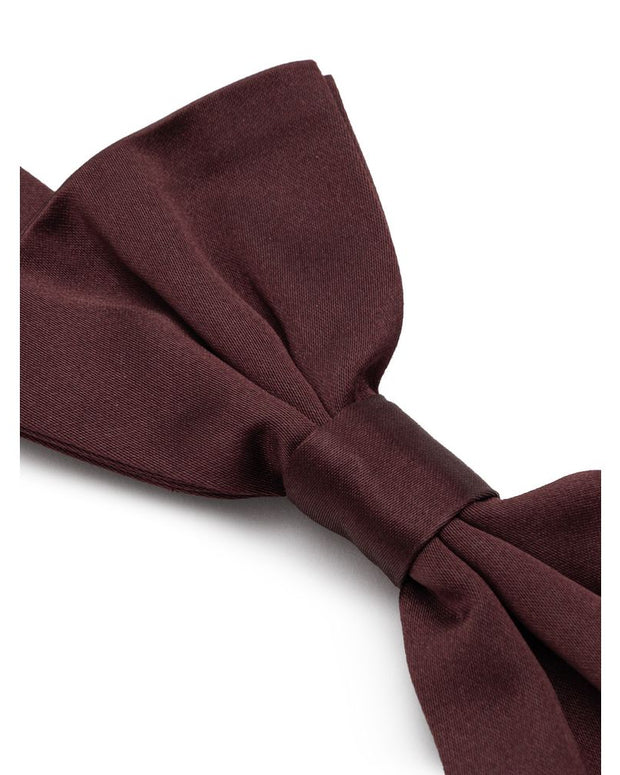 Burgundy Silk Bowty