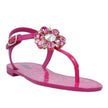 Fuchsia Cotton Sandal