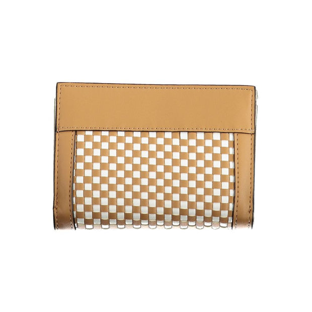 Brown Polyethylene Women Wallet