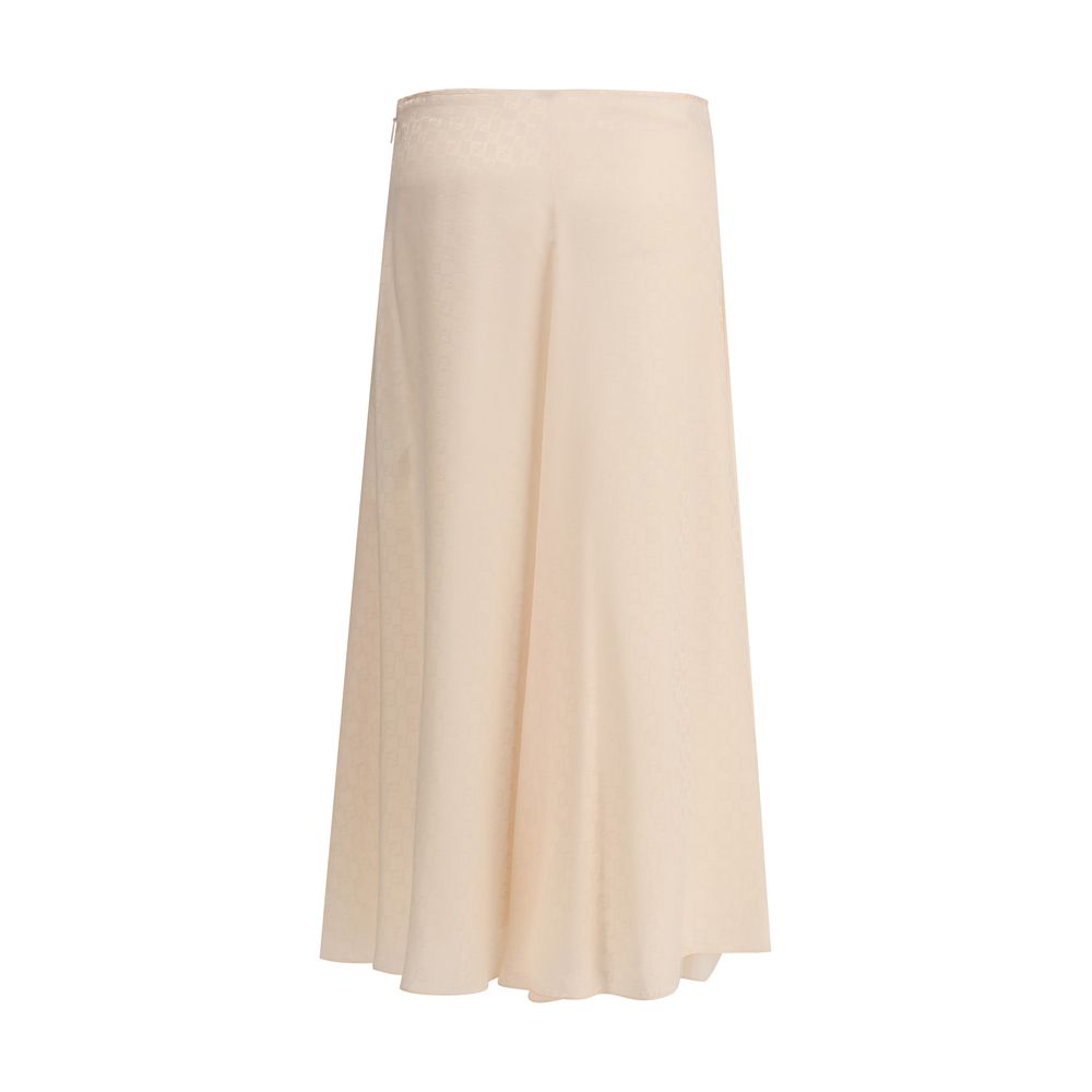 Silk midi Skirt