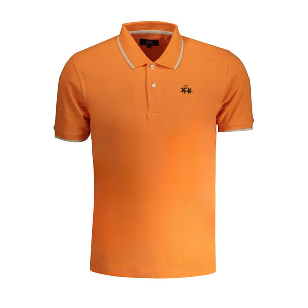 Orange Cotton Polo Shirt