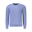 Blue Cotton Men Sweater