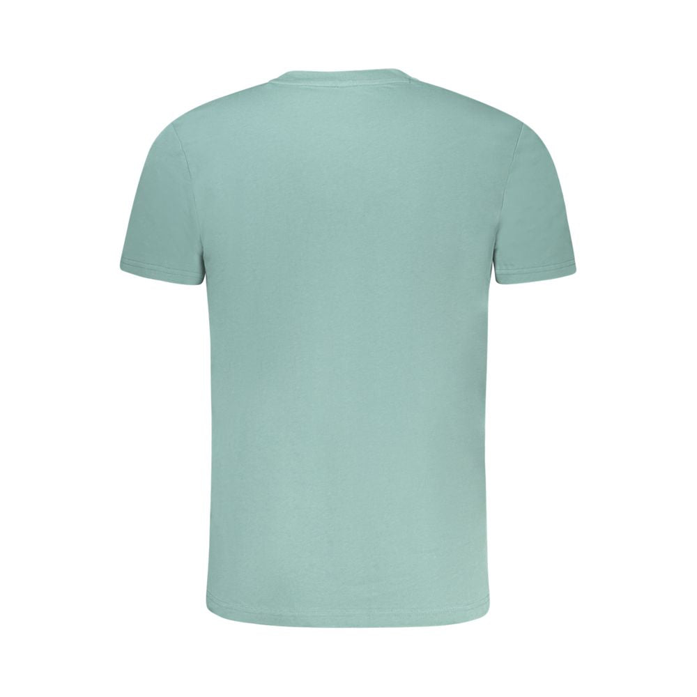 Green Cotton Men T-Shirt