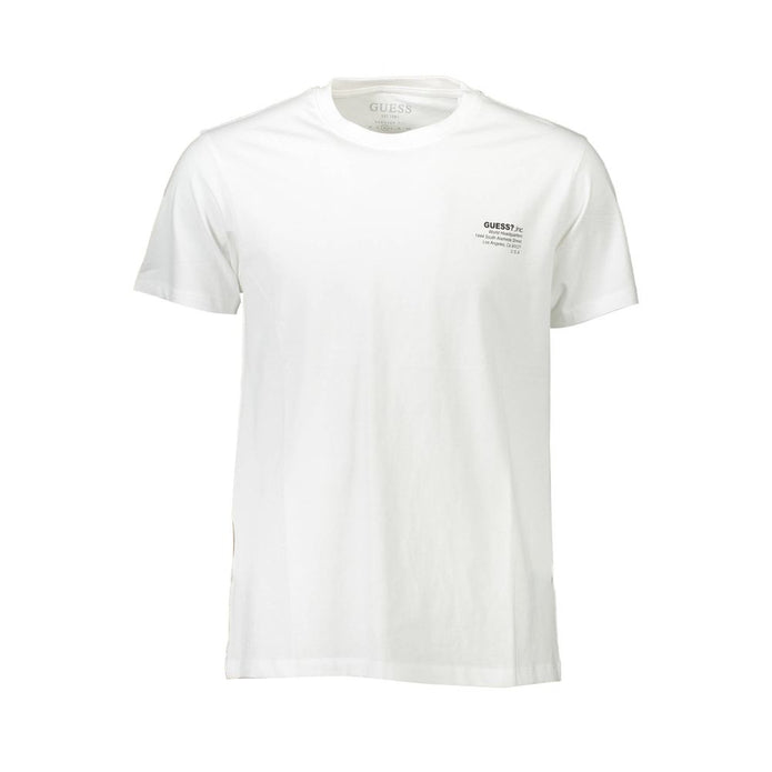 White Cotton Men T-Shirt