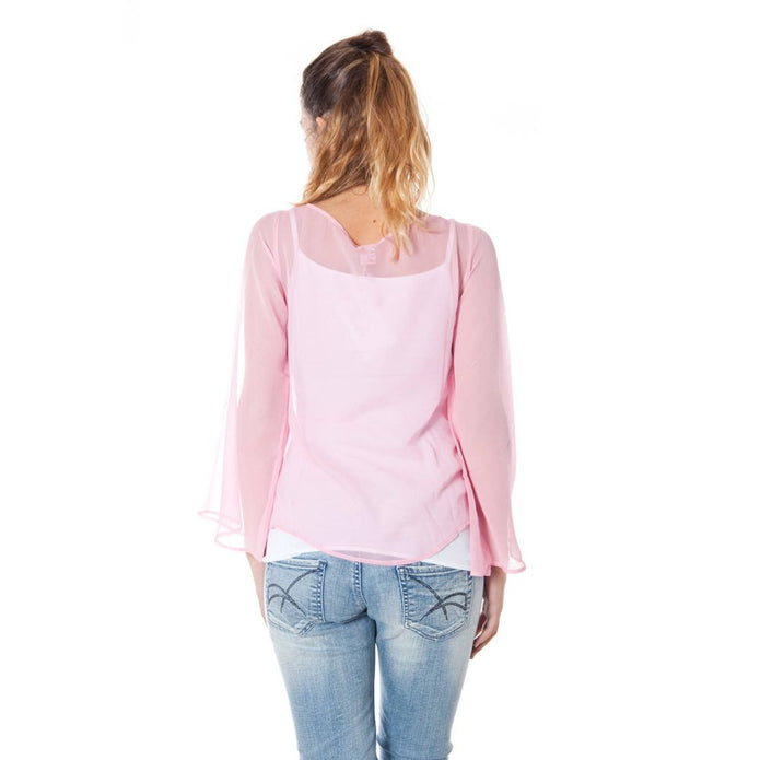 Pink Silk Tops & T-Shirt