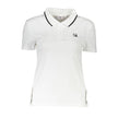 White Cotton Women Polo Shirt