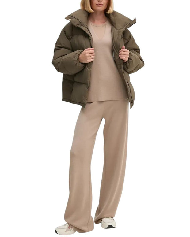 Brown Polyester Jackets & Coat