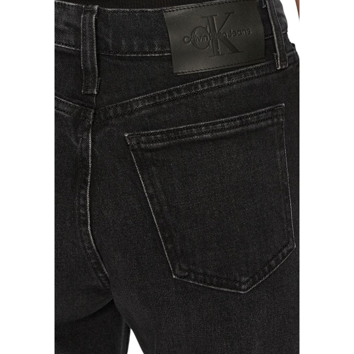 Black Cotton Mom Jean