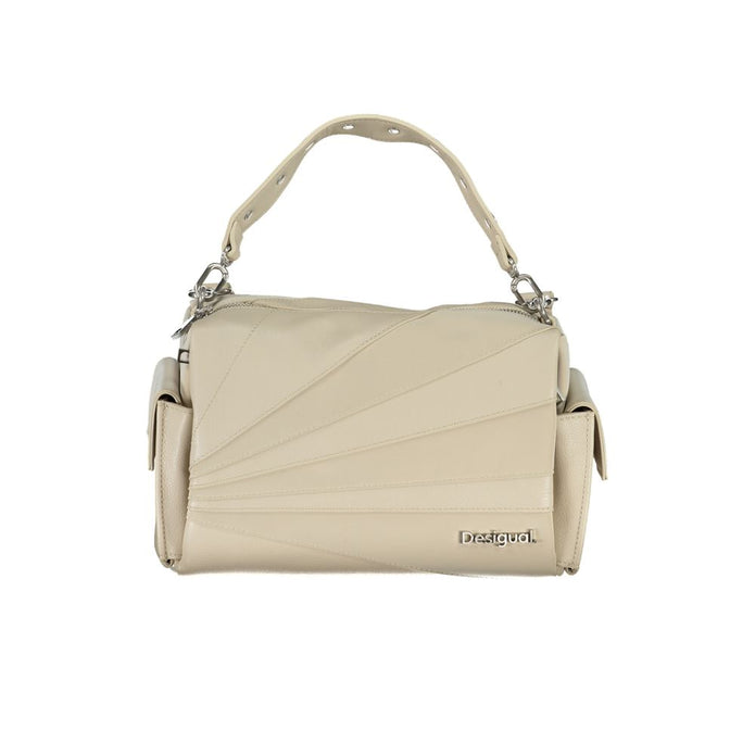 Beige Polyethylene Handbag