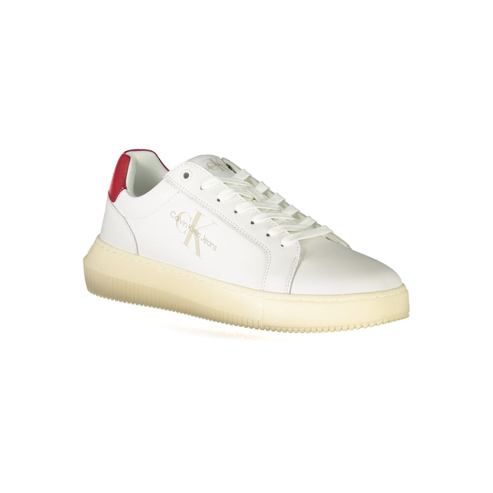 White Polyester Sneaker