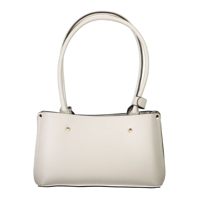 Gray Polyethylene Women Handbag