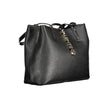 Black Polyethylene Women Handbag