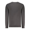 Black Cotton Men Sweater