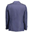 Blue Linen Men Jacket