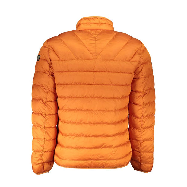 Orange Polyamide Men Jacket