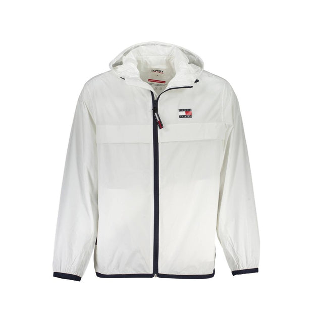 White Polyamide Men Jacket